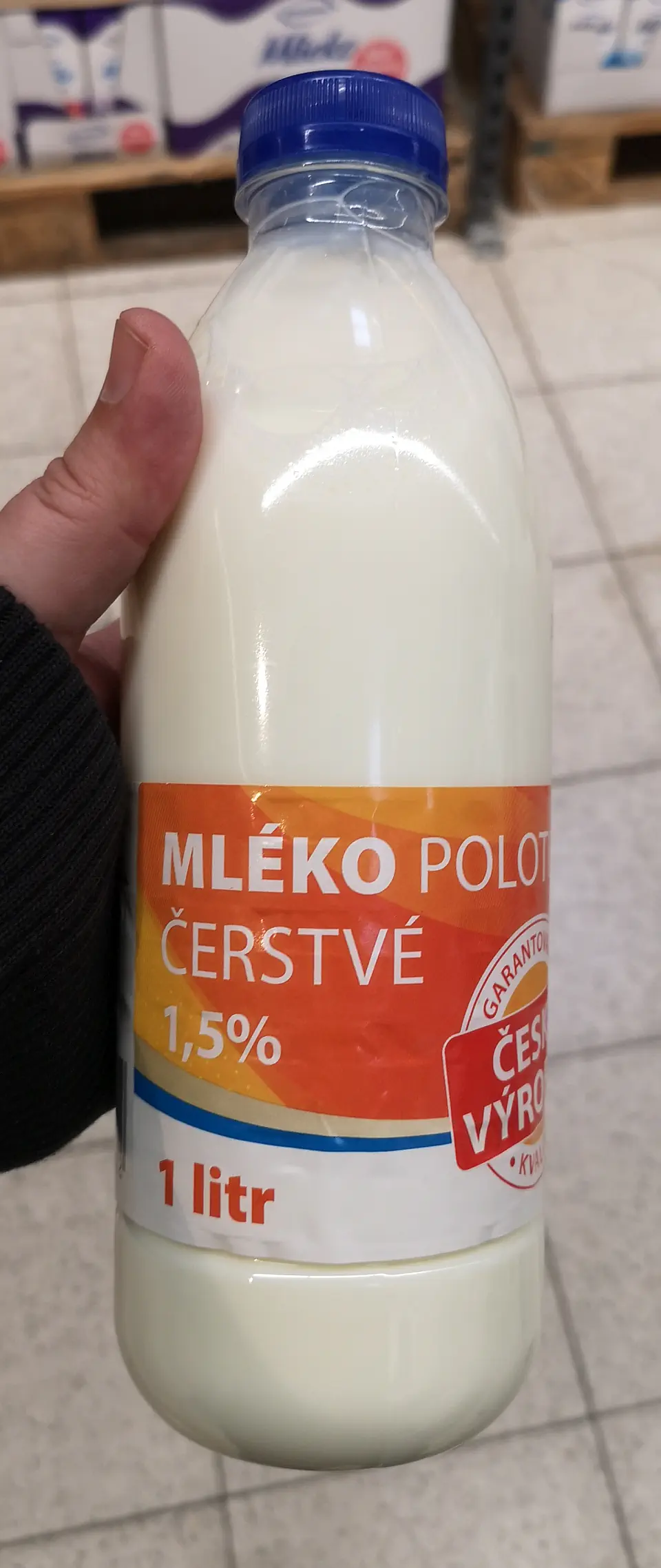 Mléko polotučné čerstvé