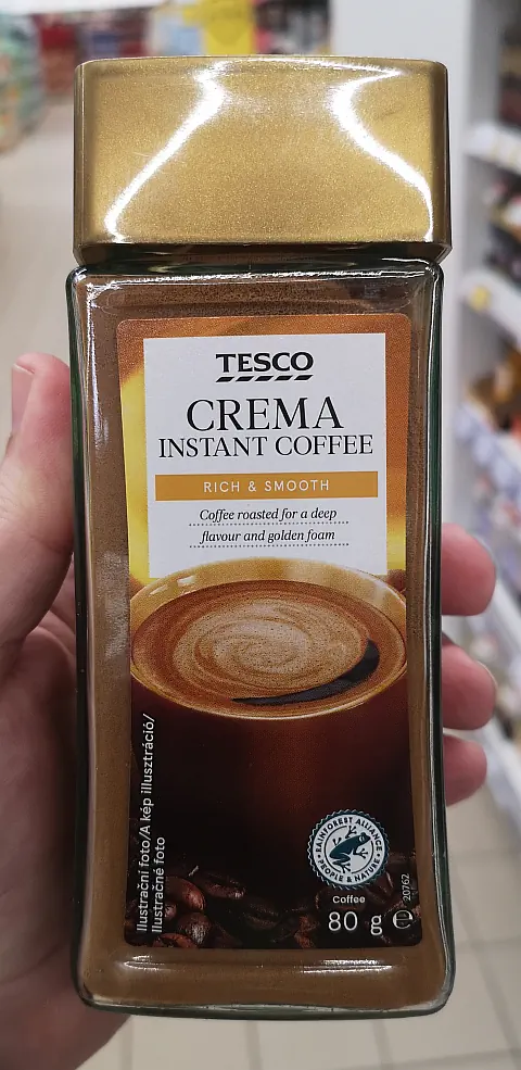 Tesco crema instant coffee