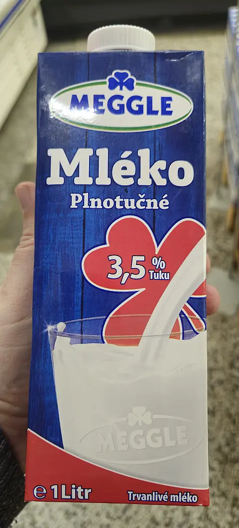 Mléko plnotučné Megle