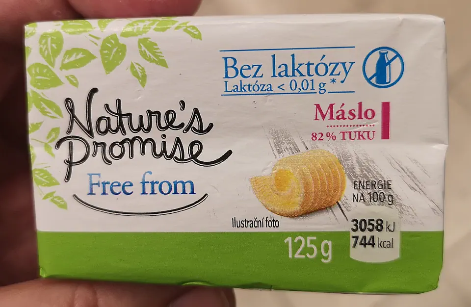 Natures Promise máslo bez laktózy