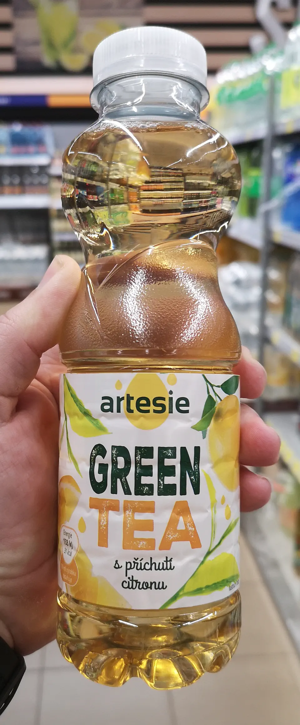 artesie Green tea s příchutí citronu