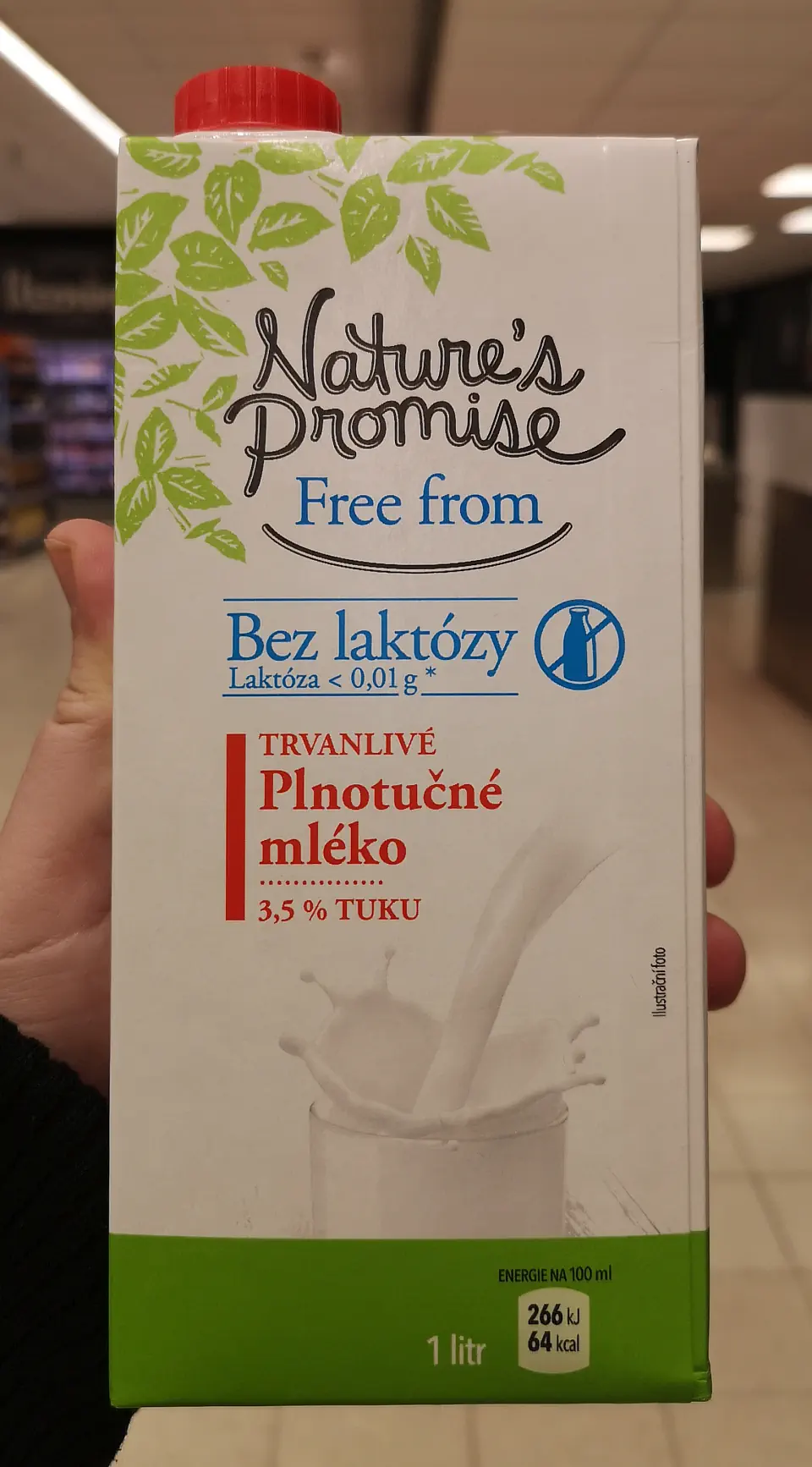 Natures Promise mléko plnotučné