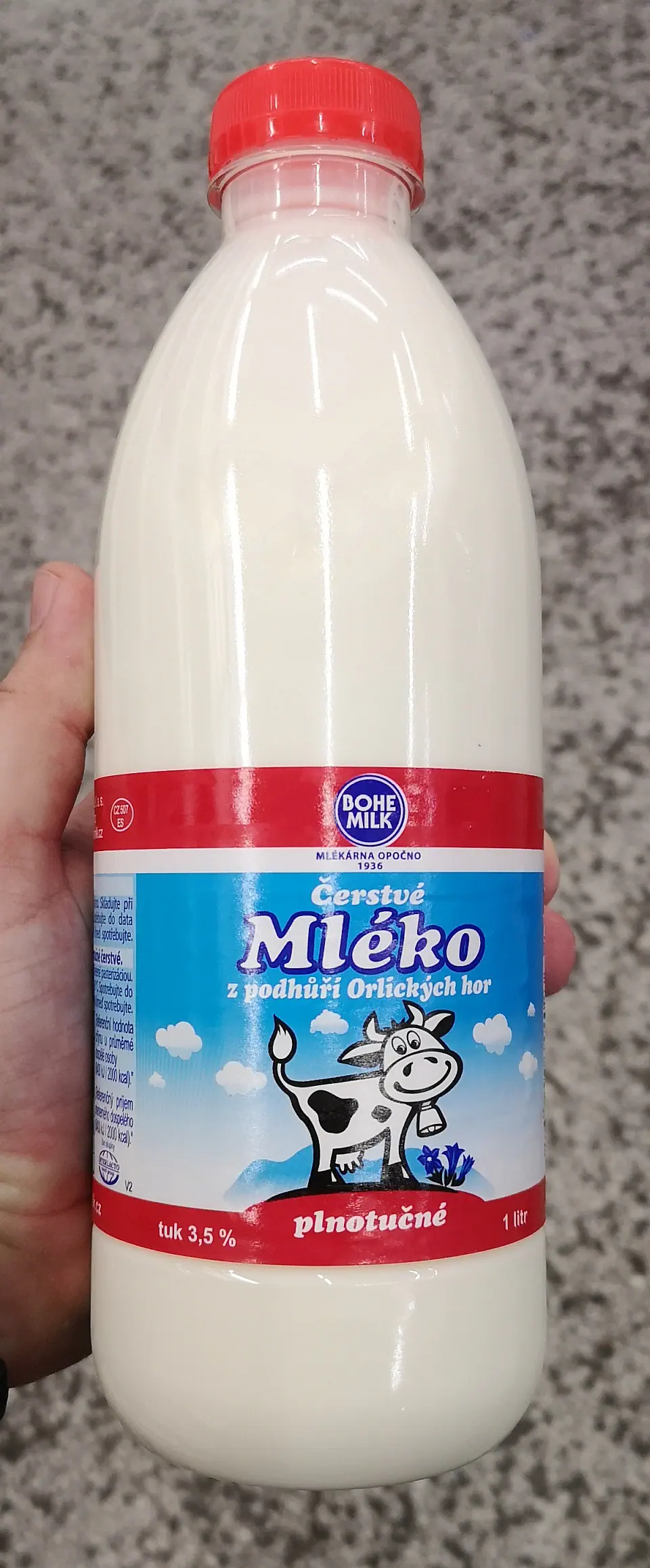 Bohemilk Čerstvé mléko plnotučné