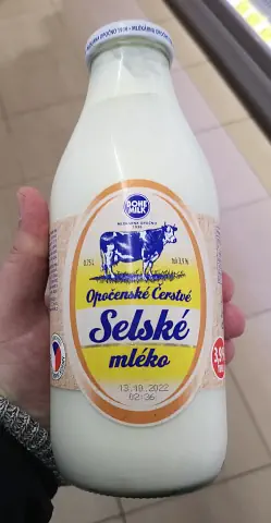 Opočenské čerstvé selské mléko