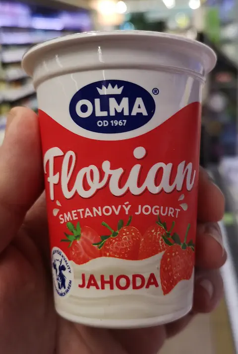 Florian Smetanový jogurt jahodový