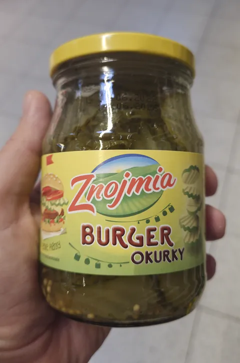 Znojmia Okurky burger