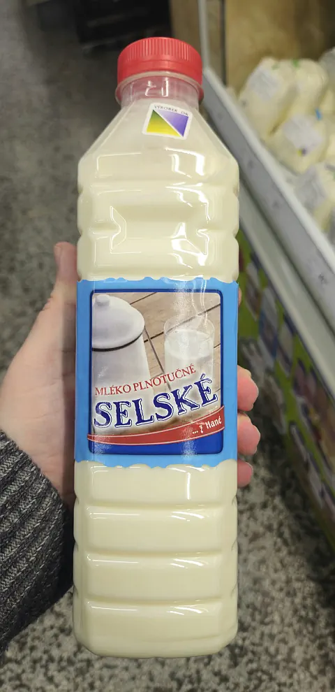 Mléko plnotučné selské