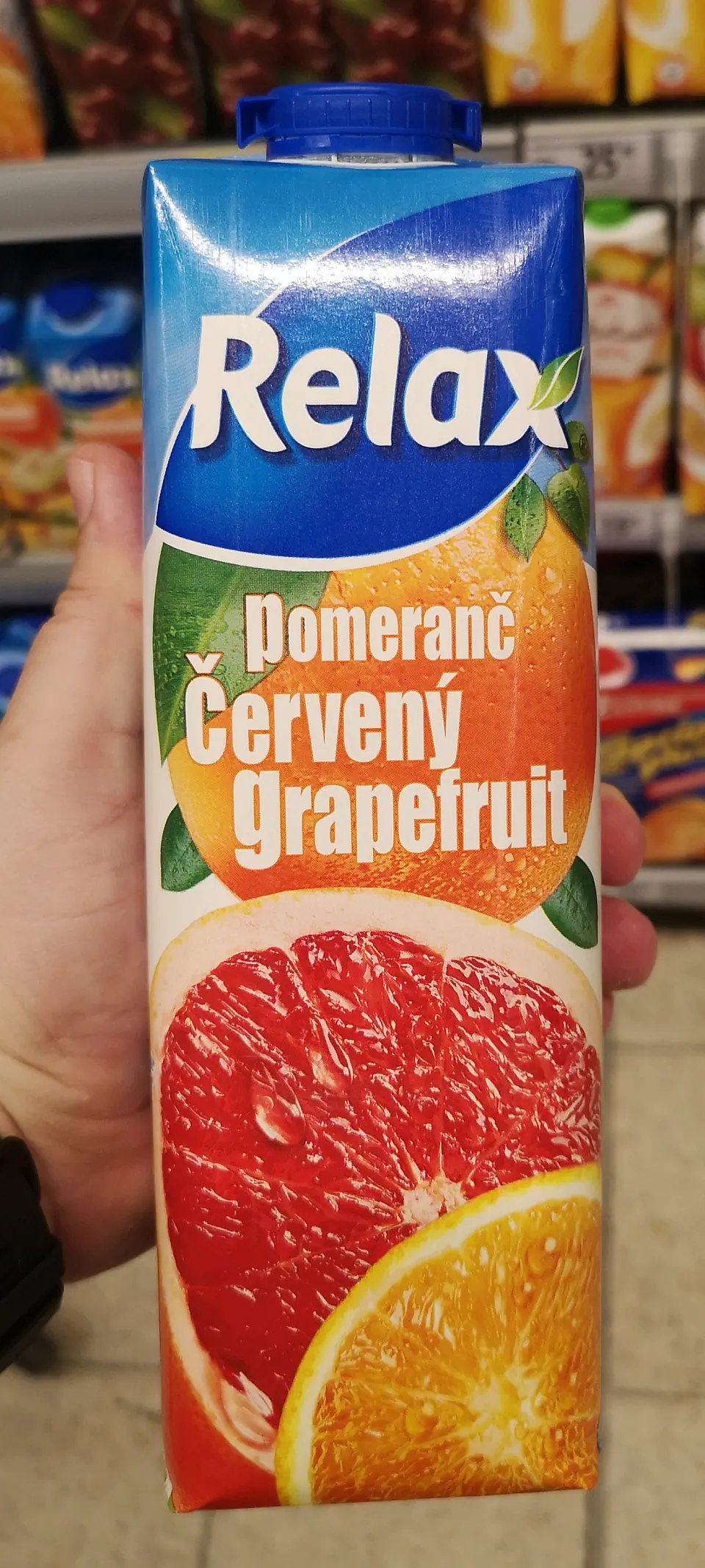 Relax pomeranč a červeny grapefruit