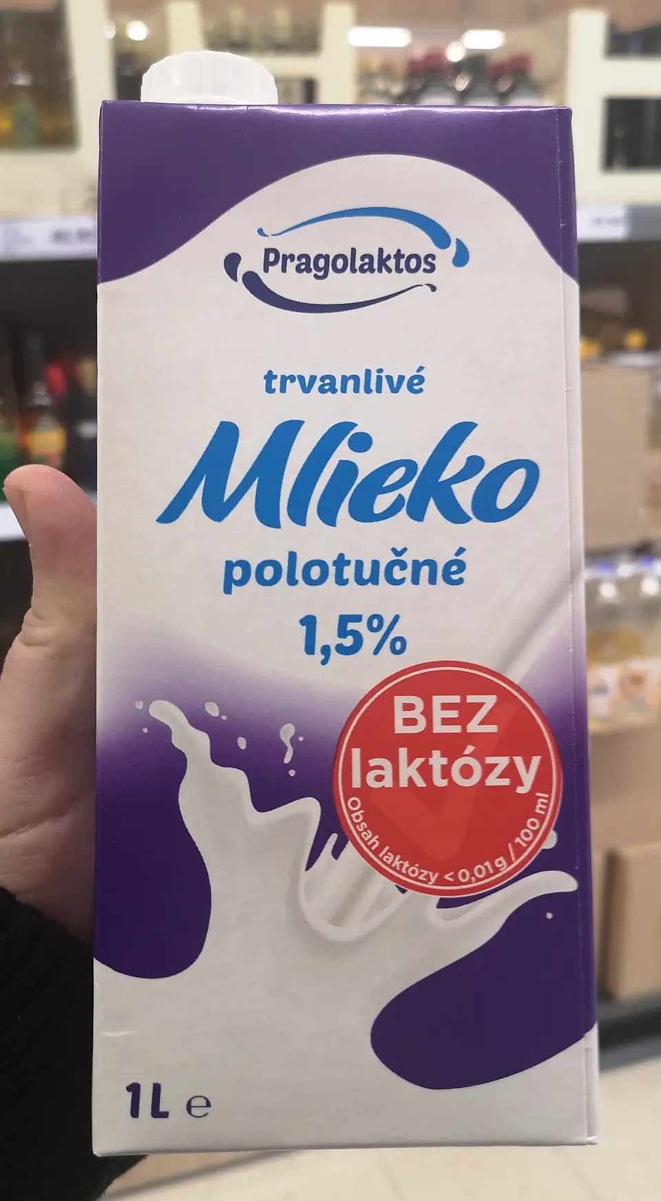 Pragolaktos Mléko bez laktózy