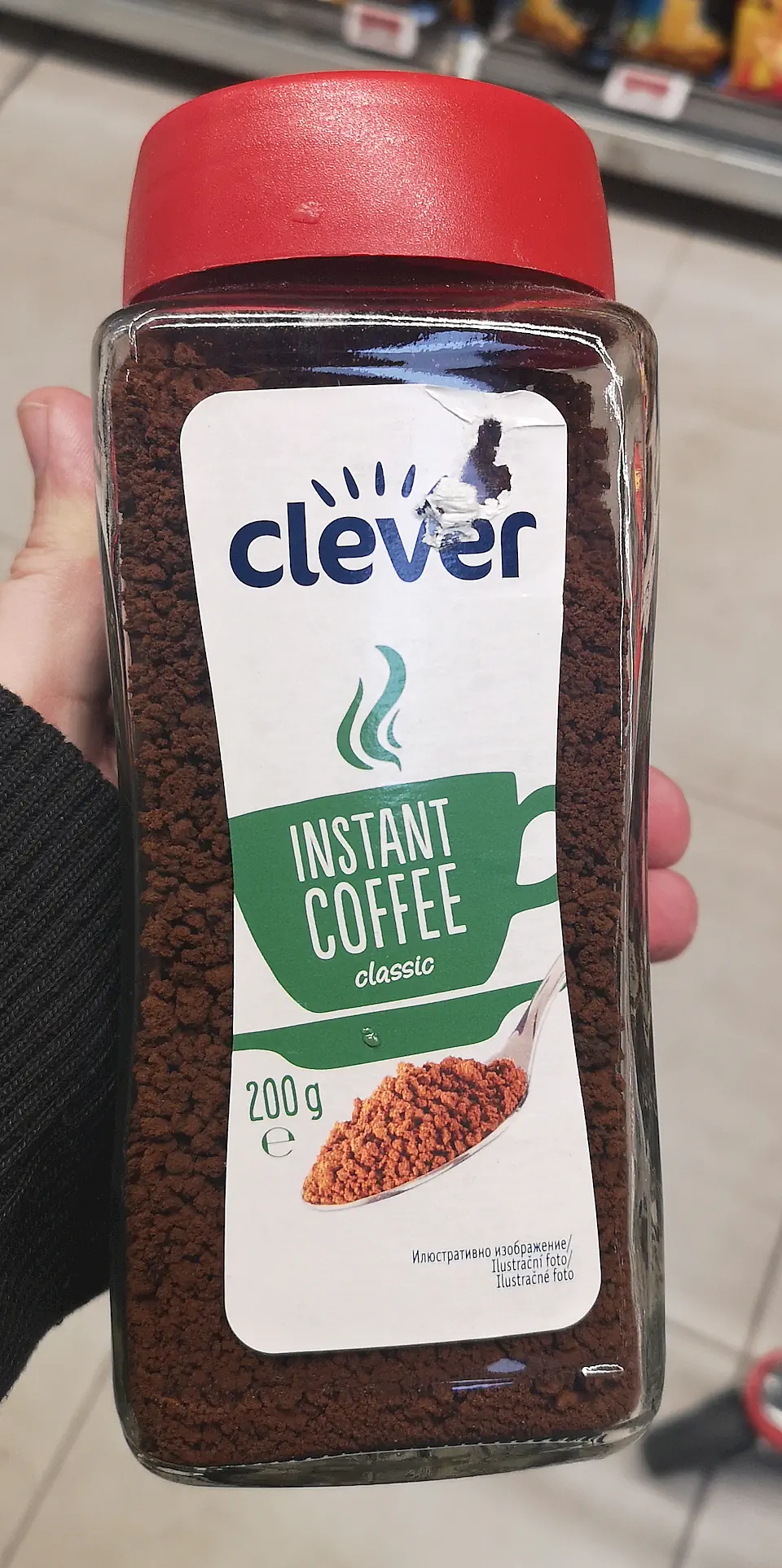 Clever instant coffe clasic