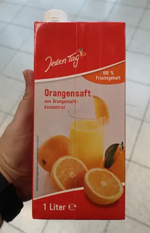 Jeden Tag Pomerančová šťáva